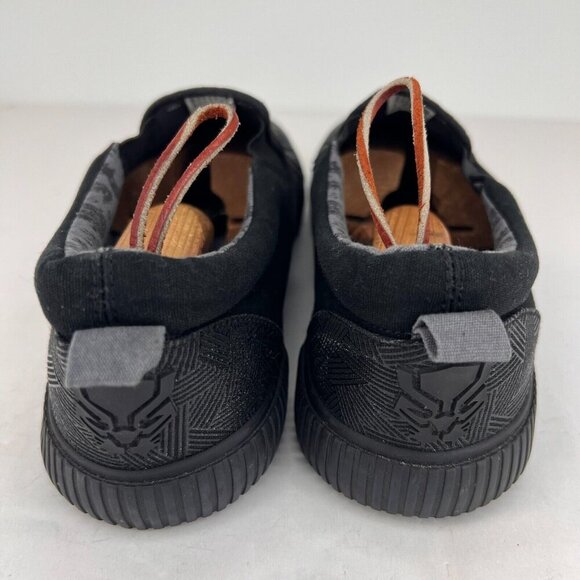 Ground Up Mens Black Panther Marvel Comics Low Canvas Size 11.5 Slip On Shoes - Picture 5 of 11